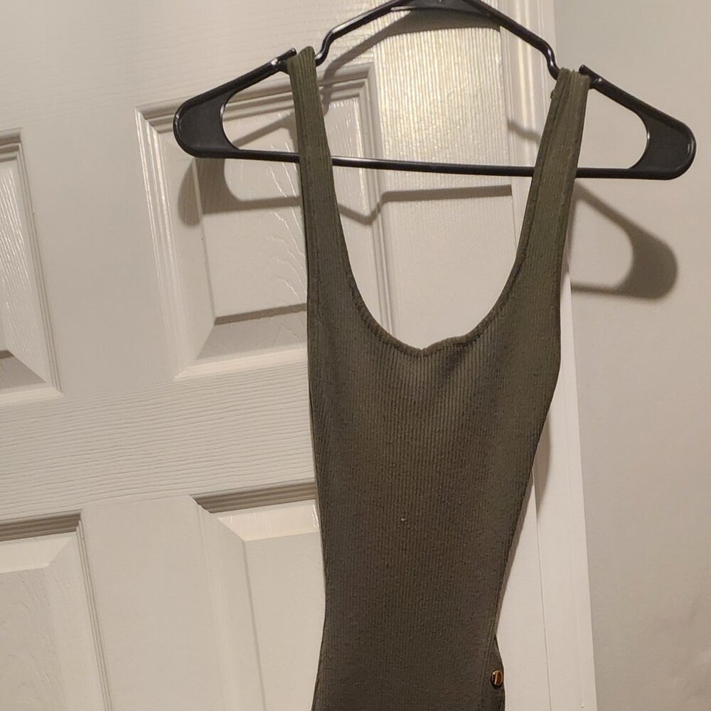 Olive green dress